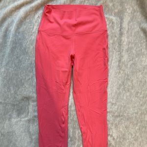 Lululemon guava pink align leggings 25 inch size 6